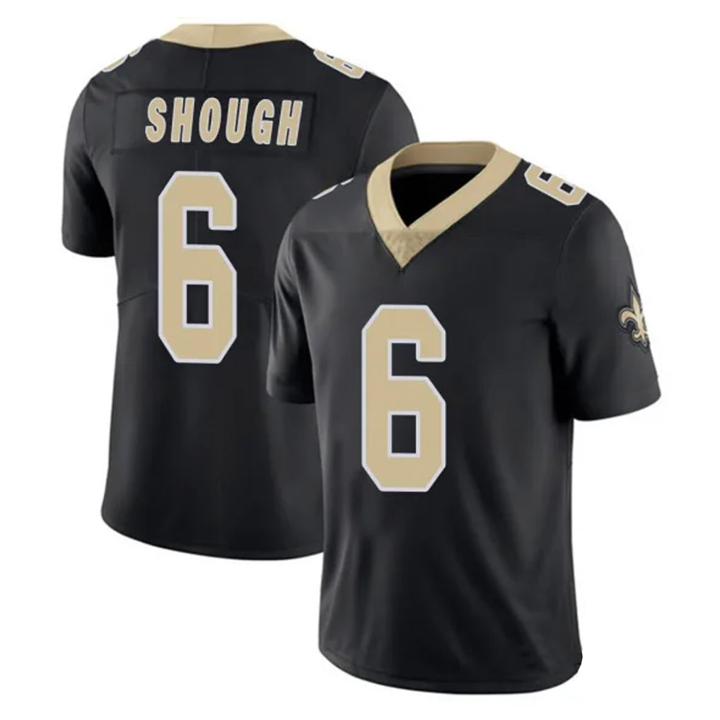Mdoa NO.Saints #6 Tyler Shough Player Black Limited Vapor Untouchable Home Game Stitched Jerseys