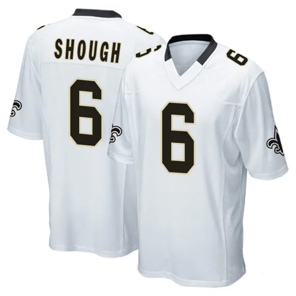 Mdoa NO.Saints #6 Tyler Shough Player White Home Game Stitched Jerseys