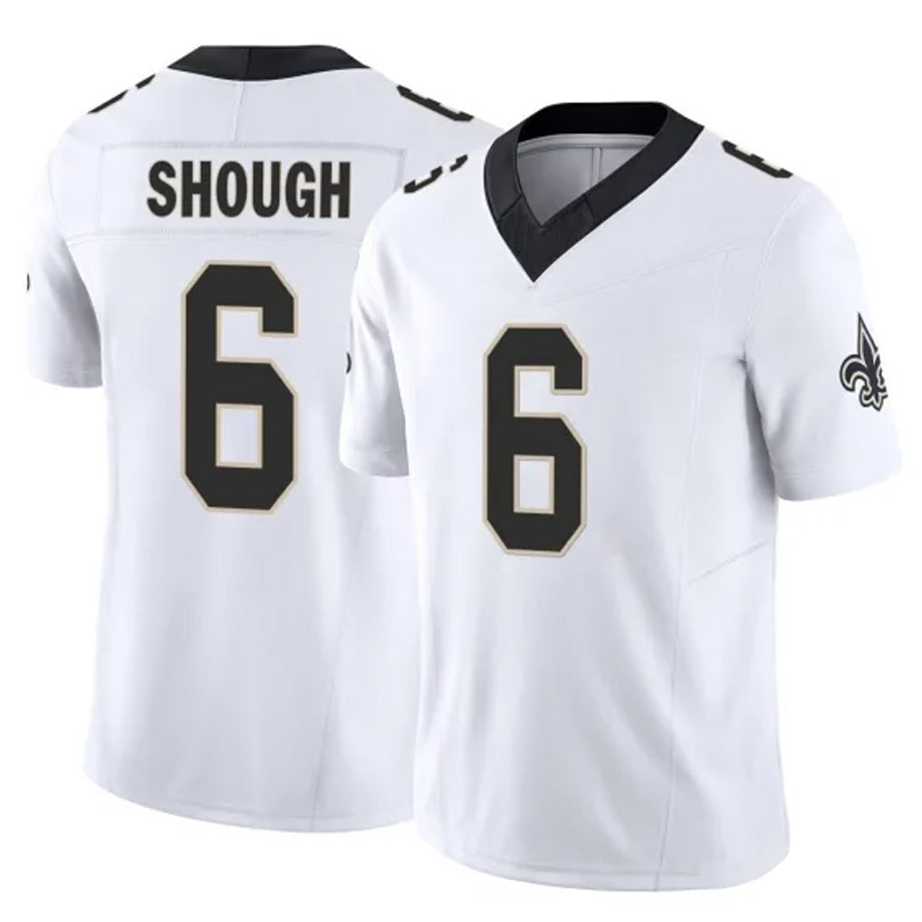 Mdoa NO.Saints #6 Tyler Shough Player White Limited Vapor F.U.S.E. Home Game Stitched Jerseys