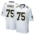 Mdoa NO.Saints #75 Taliese Fuaga Player White Home Game Stitched Jerseys