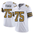 Mdoa NO.Saints #75 Taliese Fuaga Player White Limited Color Rush Home Game Stitched Jerseys