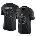 Mdoa NO.Saints #78 Erik McCoy Player Black Limited Reflective Home Game Stitched Jerseys