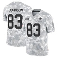 Mdoa NO.Saints #83 Juwan Johnson Player Arctic Camo Salute To Service Limited Game Stitched Jerseys