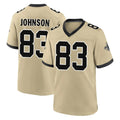 Mdoa NO.Saints #83 Juwan Johnson Player Gold Home Game Stitched Jerseys