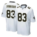 Mdoa NO.Saints #83 Juwan Johnson Player White Home Game Stitched Jerseys