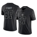Mdoa NO.Saints #87 Noah Fant Player Black Limited Reflective Home Game Stitched Jerseys