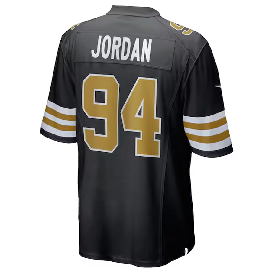 Mdoa NO.Saints #94 Cameron Jordan Player Black Alternate Game Stitched Jerseys