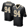 Mdoa NO.Saints #94 Cameron Jordan Player Black Home Game Stitched Jerseys