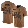 Mdoa NO.Saints #94 Cameron Jordan Player Brown Salute To Service Limited Stitched Jerseys