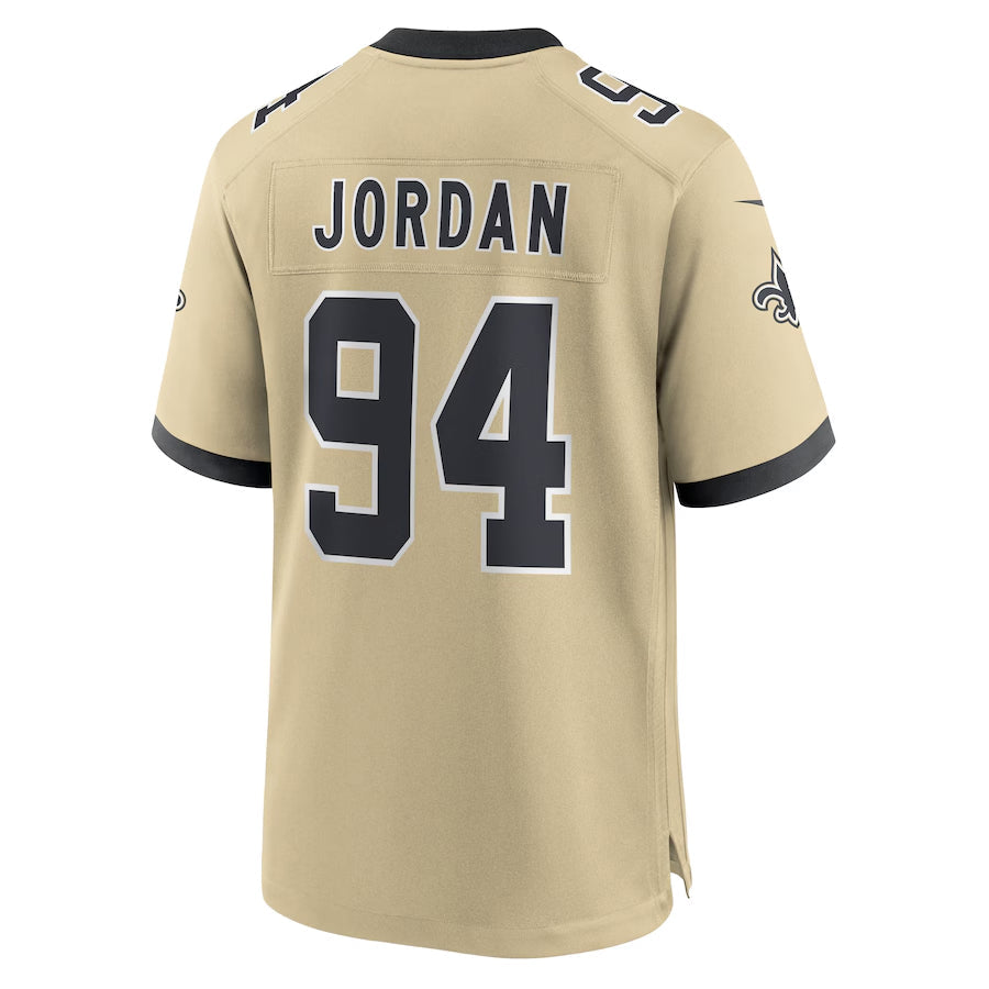 Mdoa NO.Saints #94 Cameron Jordan Player Gold Alternate Game Stitched Jerseys