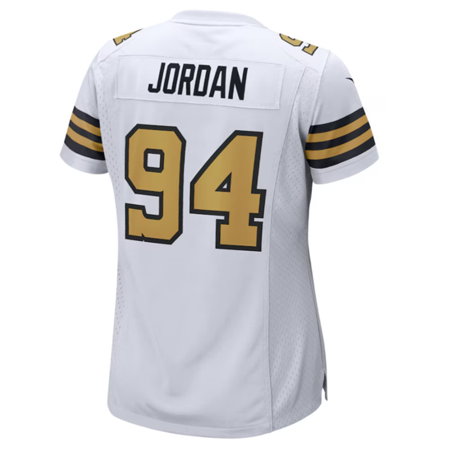 Mdoa NO.Saints #94 Cameron Jordan White Elite Player Stitched American Stitched Jersey