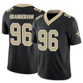 Mdoa NO.Saints #96 Carl Granderson Player Black Limited Vapor F.U.S.E. Home Game Stitched Jerseys