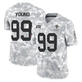 Mdoa NO.Saints #99 Chase Young Player Arctic Camo Salute To Service Limited Game Stitched Jerseys