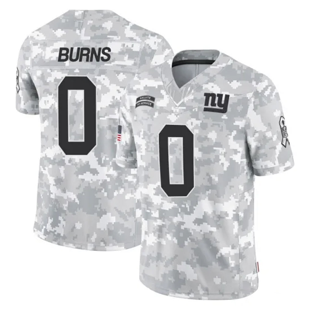 Mdoa NY.Giants #0 Brian Burns Player Arctic Camo Salute To Service Limited Game Stitched Jerseys