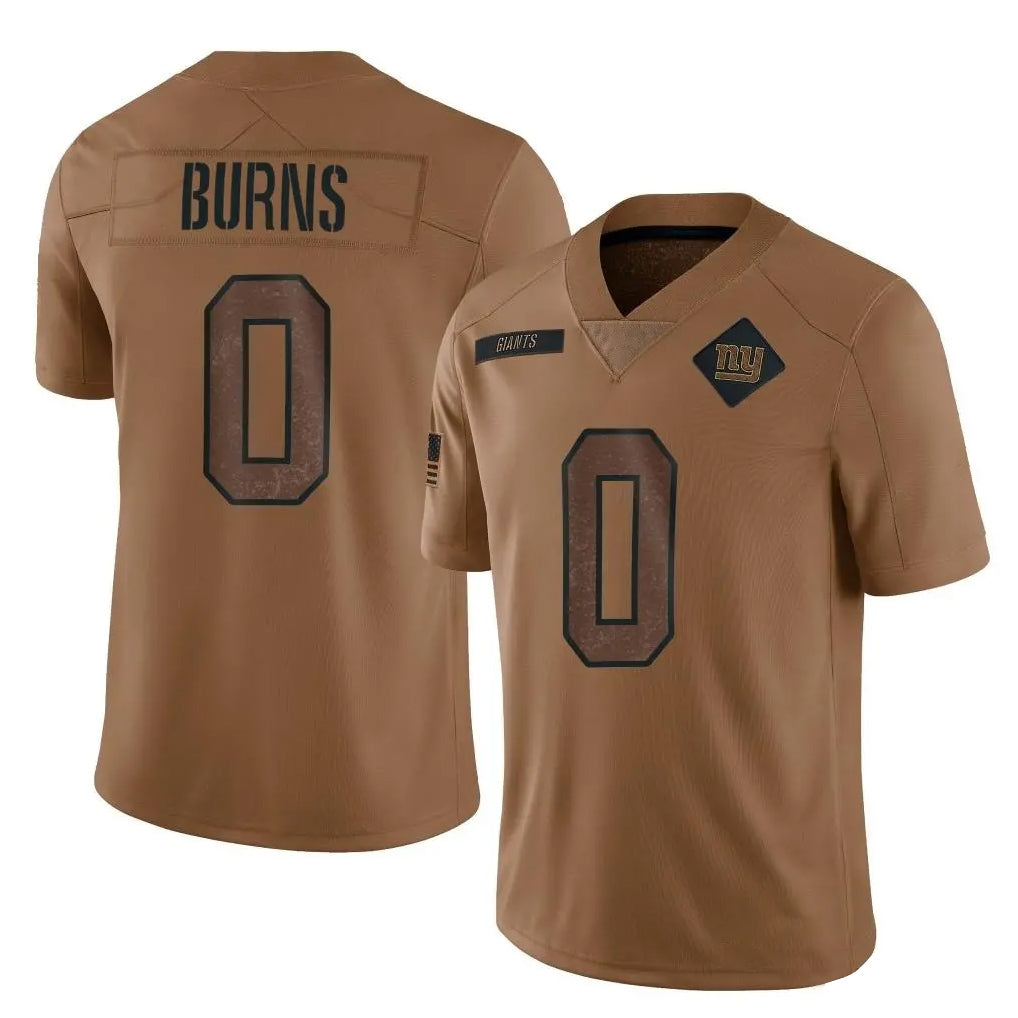 Mdoa NY.Giants #0 Brian Burns Player Brown Salute To Service Limited Stitched Jerseys