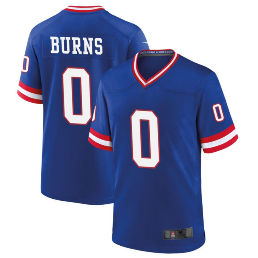 Mdoa NY.Giants #0 Brian Burns Royal Classic Game Player Jersey American Stitched Jerseys