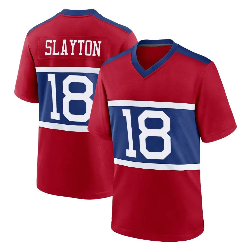 Mdoa NY.Giants #18 Darius Slayton Player Red Century Home Game Stitched Jerseys