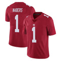 Mdoa NY.Giants #1 Malik Nabers Player Red Limited Vapor Untouchable Home Game Stitched Jerseys
