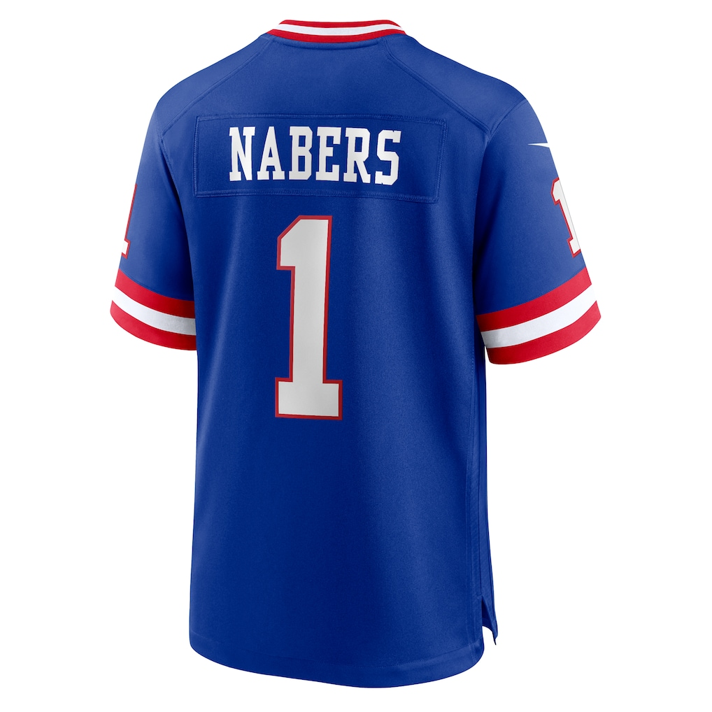Mdoa NY.Giants #1 Malik Nabers Royal Game Player Stitched Jerseys