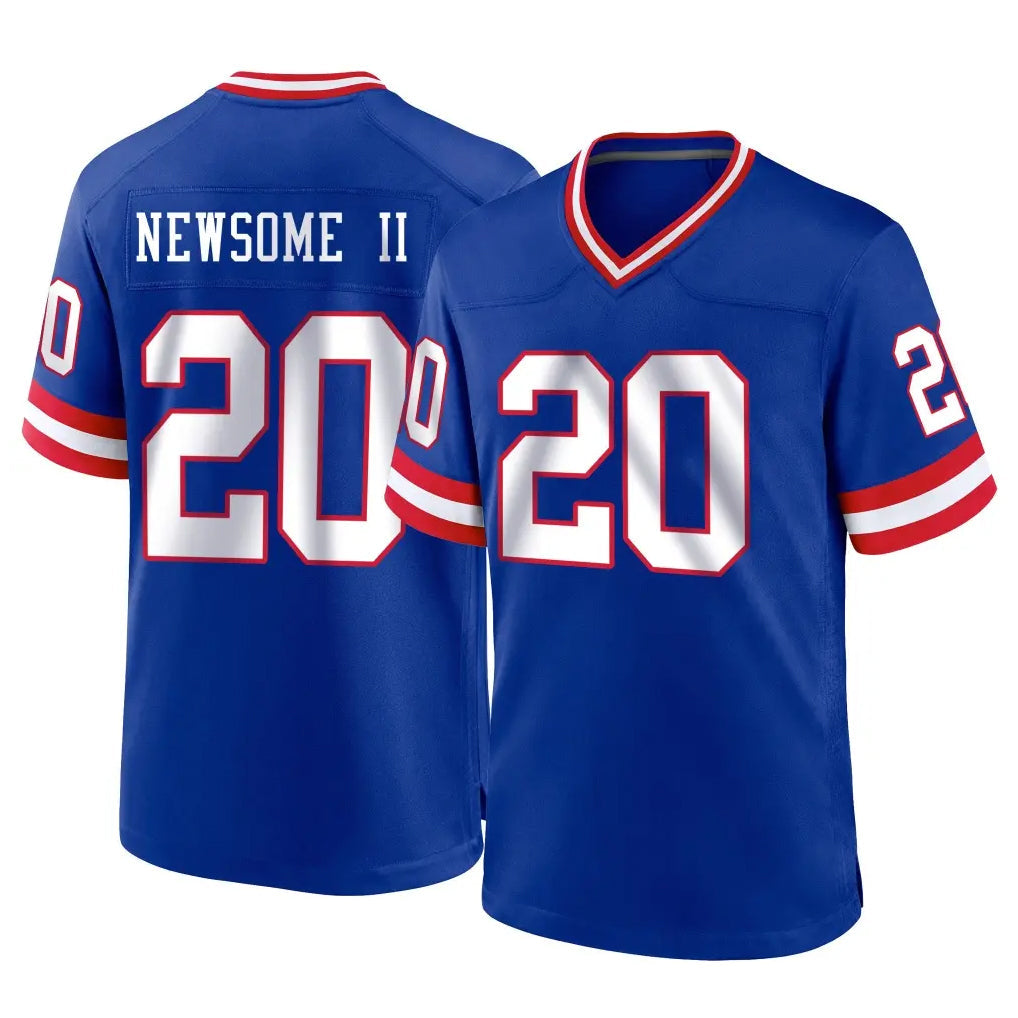 Mdoa NY.Giants #20 Greg Newsome II Player Royal Classic Home Game Stitched Jerseys