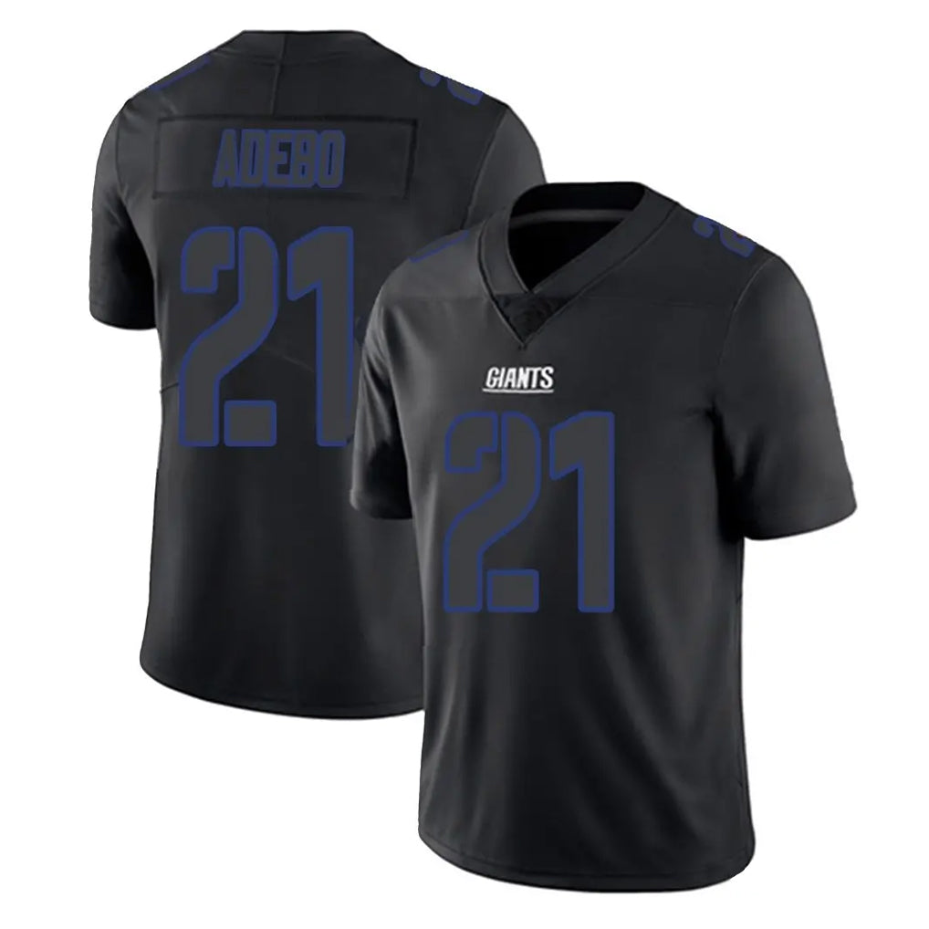 Mdoa NY.Giants #21 Paulson Adebo Player Black Impact Limited Home Game Stitched Jerseys