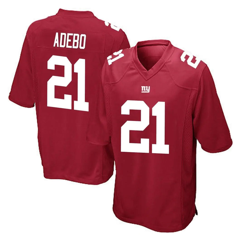 Mdoa NY.Giants #21 Paulson Adebo Player Red Home Game Stitched Jerseys