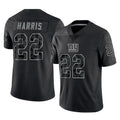 Mdoa NY.Giants #22 Najee Harris Player Black Limited Reflective Home Game Stitched Jerseys
