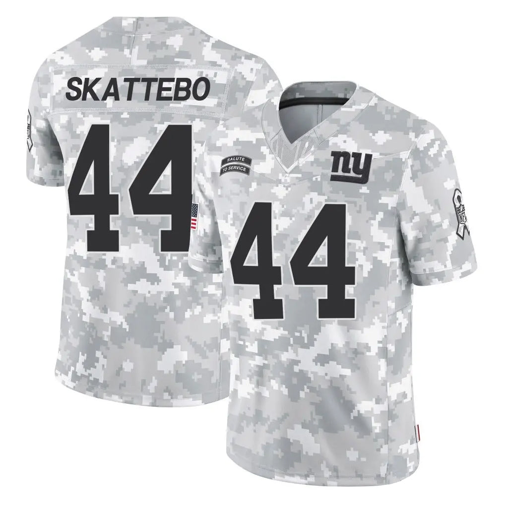 Mdoa NY.Giants #44 Cam Skattebo Player Arctic Camo Salute To Service Limited Game Stitched Jerseys