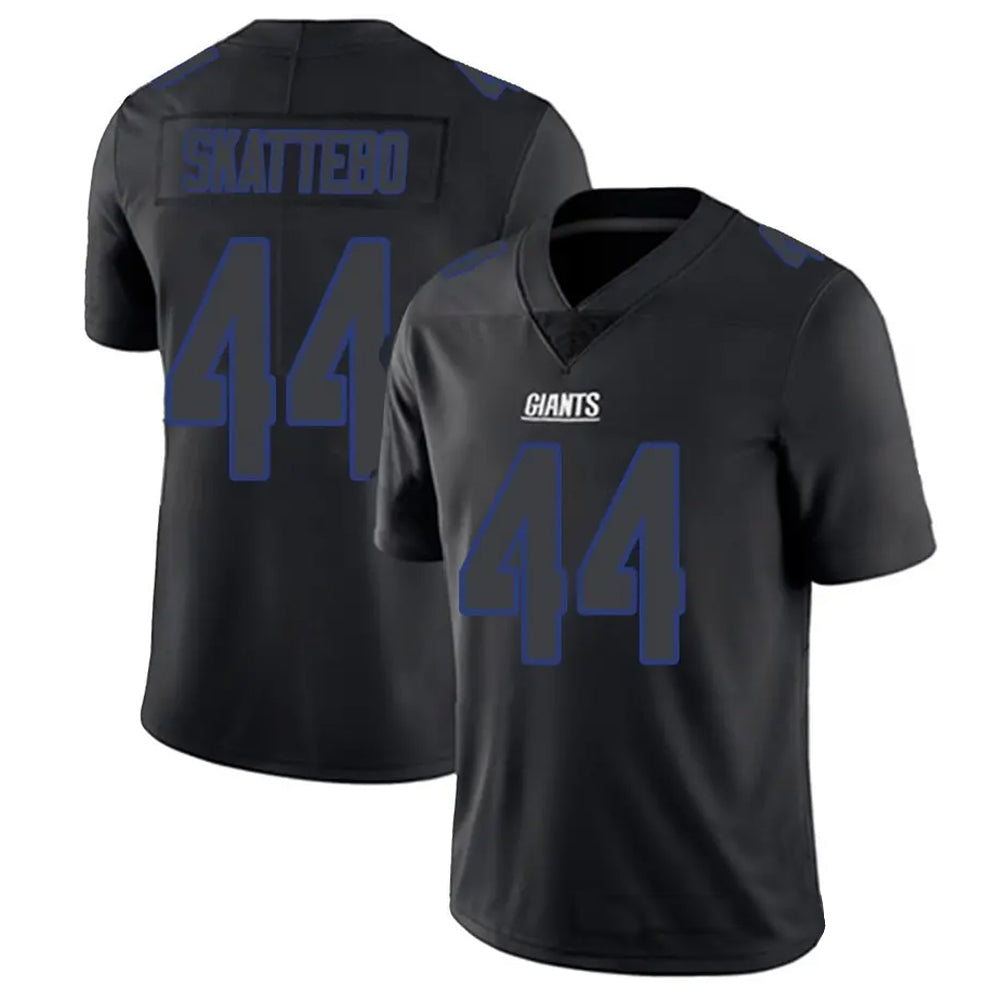 Mdoa NY.Giants #44 Cam Skattebo Player Limited Black Impact Stitched Jerseys