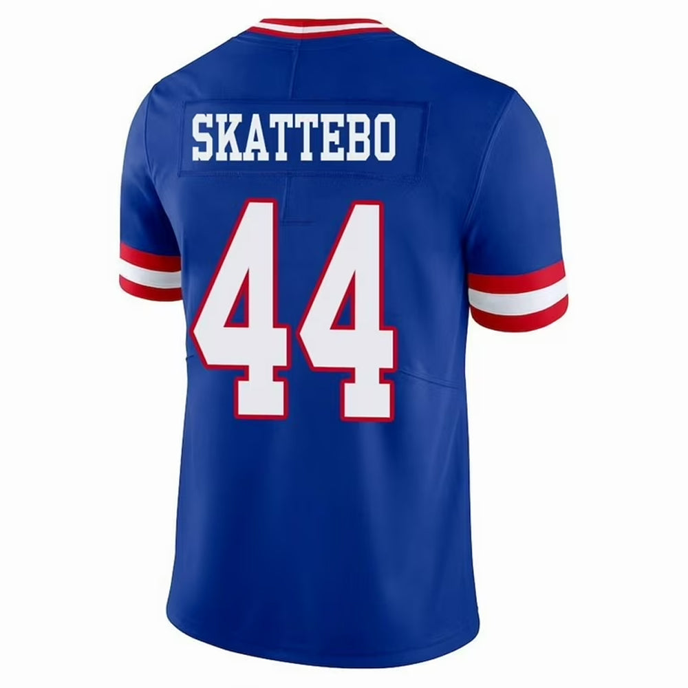 Mdoa NY.Giants #44 Cam Skattebo Player Royal Throwback Vapor Limited Football Jerseys