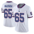 Mdoa NY.Giants #65 Francis Mauigoa Player White Color Rush Home Game Stitched Jerseys
