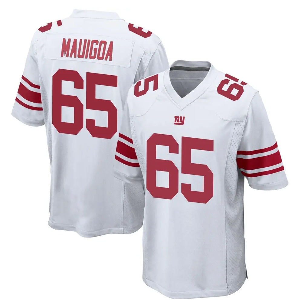 Mdoa NY.Giants #65 Francis Mauigoa Player White Home Game Stitched Jerseys