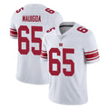 Mdoa NY.Giants #65 Francis Mauigoa Player White Limited Vapor Untouchable Home Game Stitched Jerseys