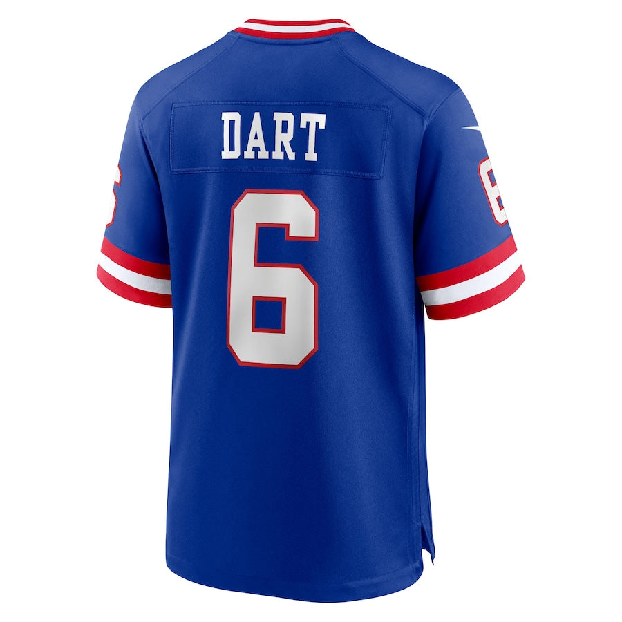 Mdoa NY.Giants #6 Jaxson Dart Player Royal Alternate Classic Game Stitched Jerseys
