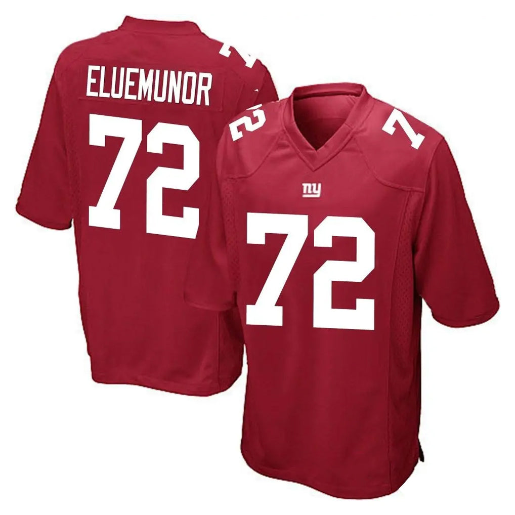Mdoa NY.Giants #72 Jermaine Eluemunor Player Red Home Game Stitched Jerseys