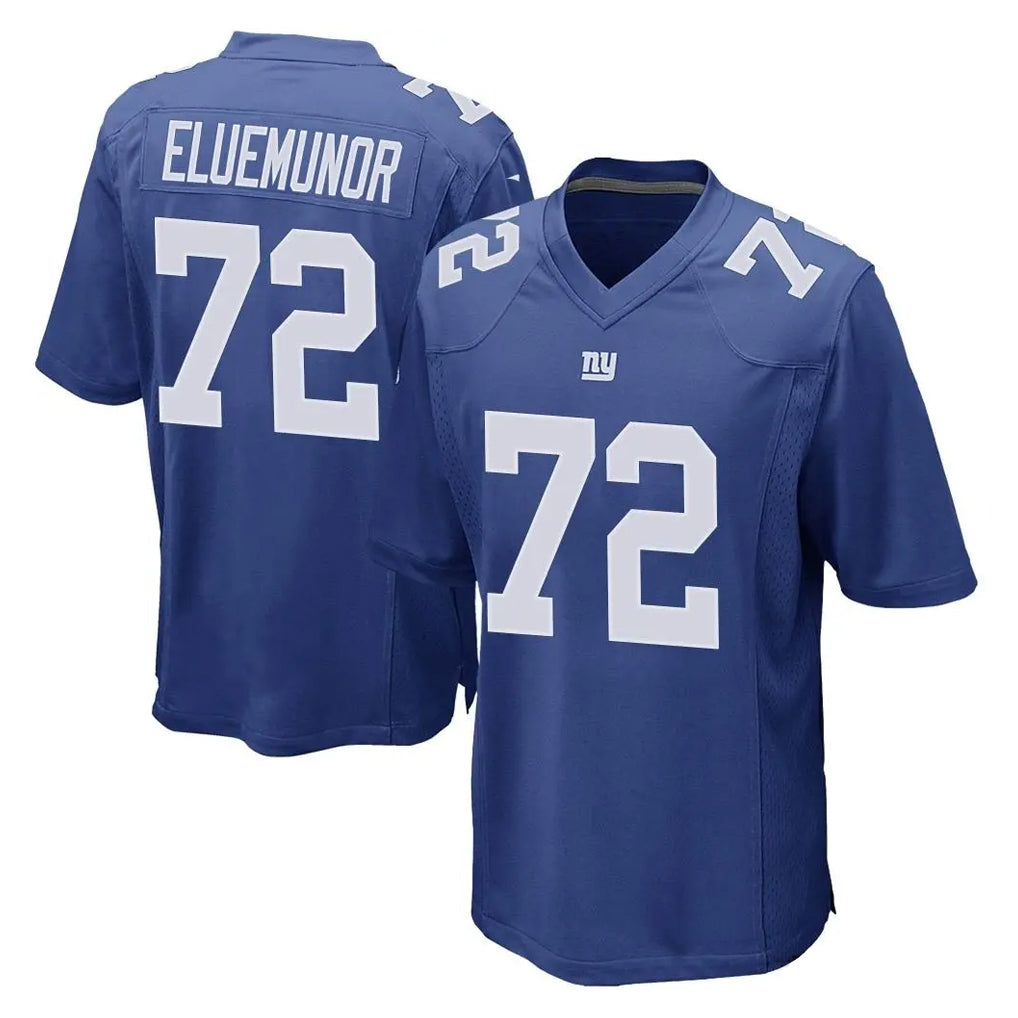 Mdoa NY.Giants #72 Jermaine Eluemunor Player Royal Home Game Stitched Jerseys