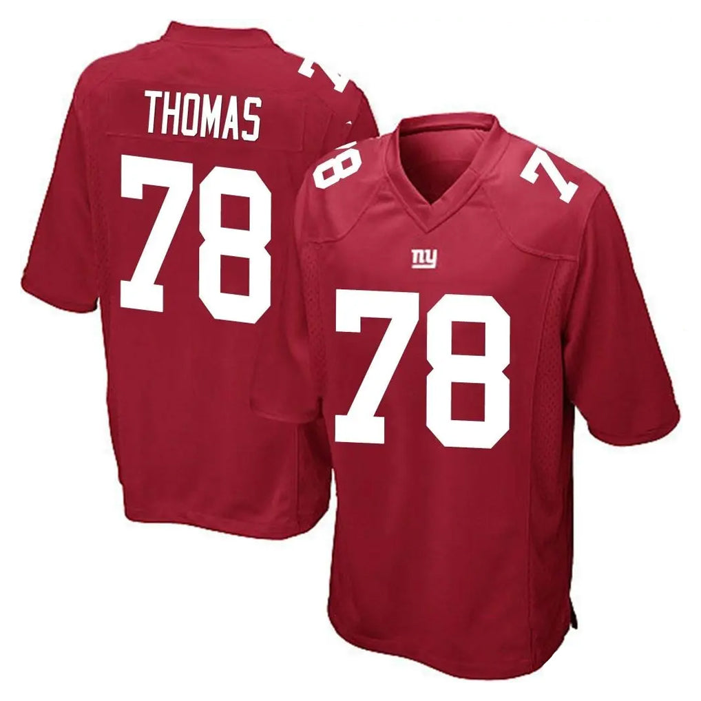 Mdoa NY.Giants #78 Andrew Thomas Player Red Home Game Stitched Jerseys