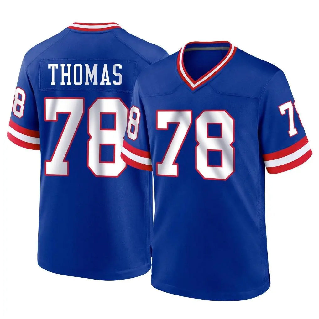 Mdoa NY.Giants #78 Andrew Thomas Player Royal Classic Home Game Stitched Jerseys