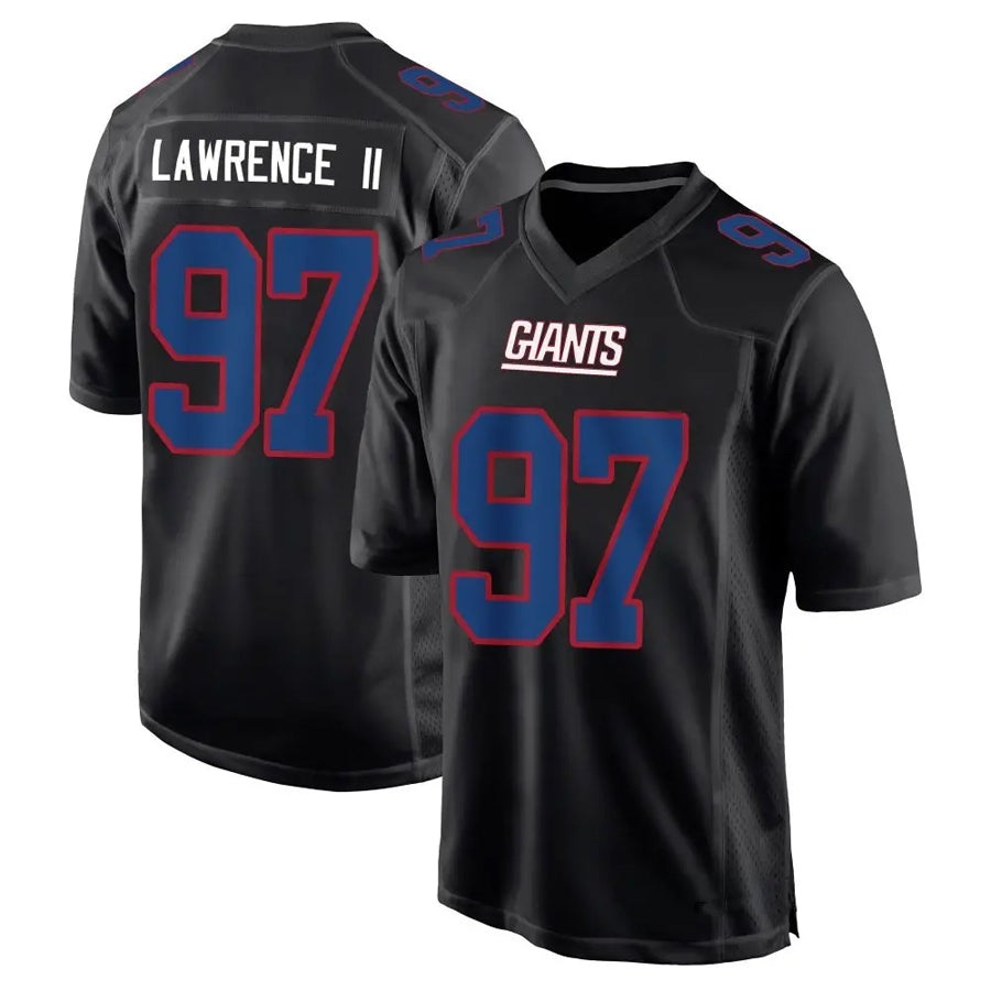 Mdoa NY.Giants #97 Dexter Lawrence II Player Black Carbon Fashion Stitched Jerseys