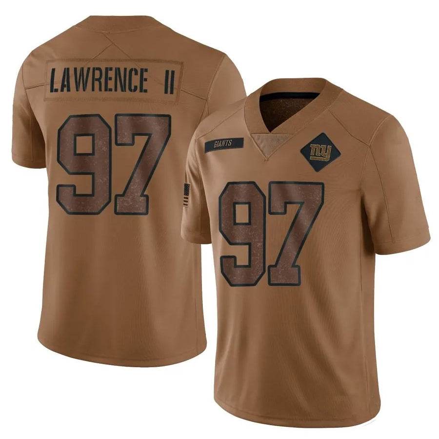Mdoa NY.Giants #97 Dexter Lawrence II Player Brown Salute To Service Limited Stitched Jerseys