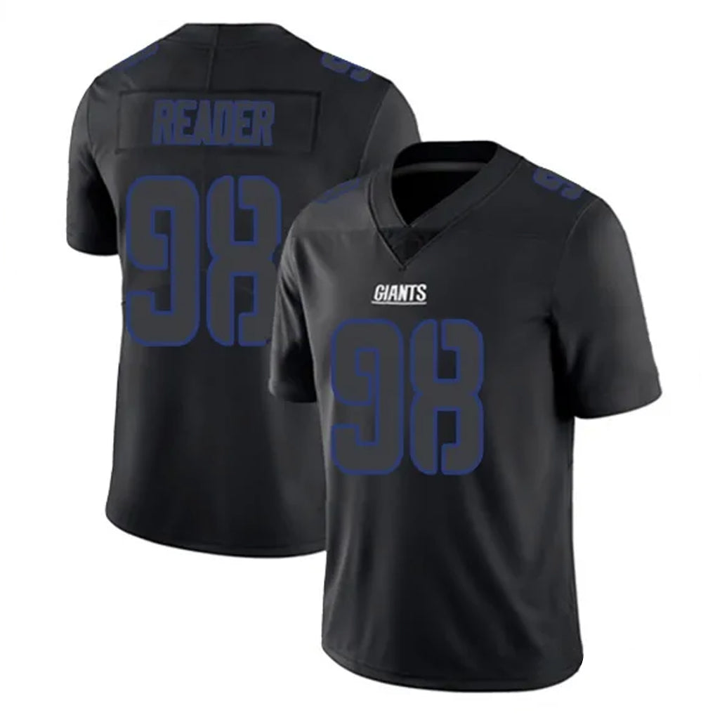 Mdoa NY.Giants #98 DJ Reader Player Black Impact Limited Home Game Stitched Jerseys