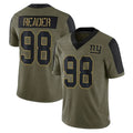 Mdoa NY.Giants #98 DJ Reader Player Olive Salute To Service Limited Game Stitched Jerseys