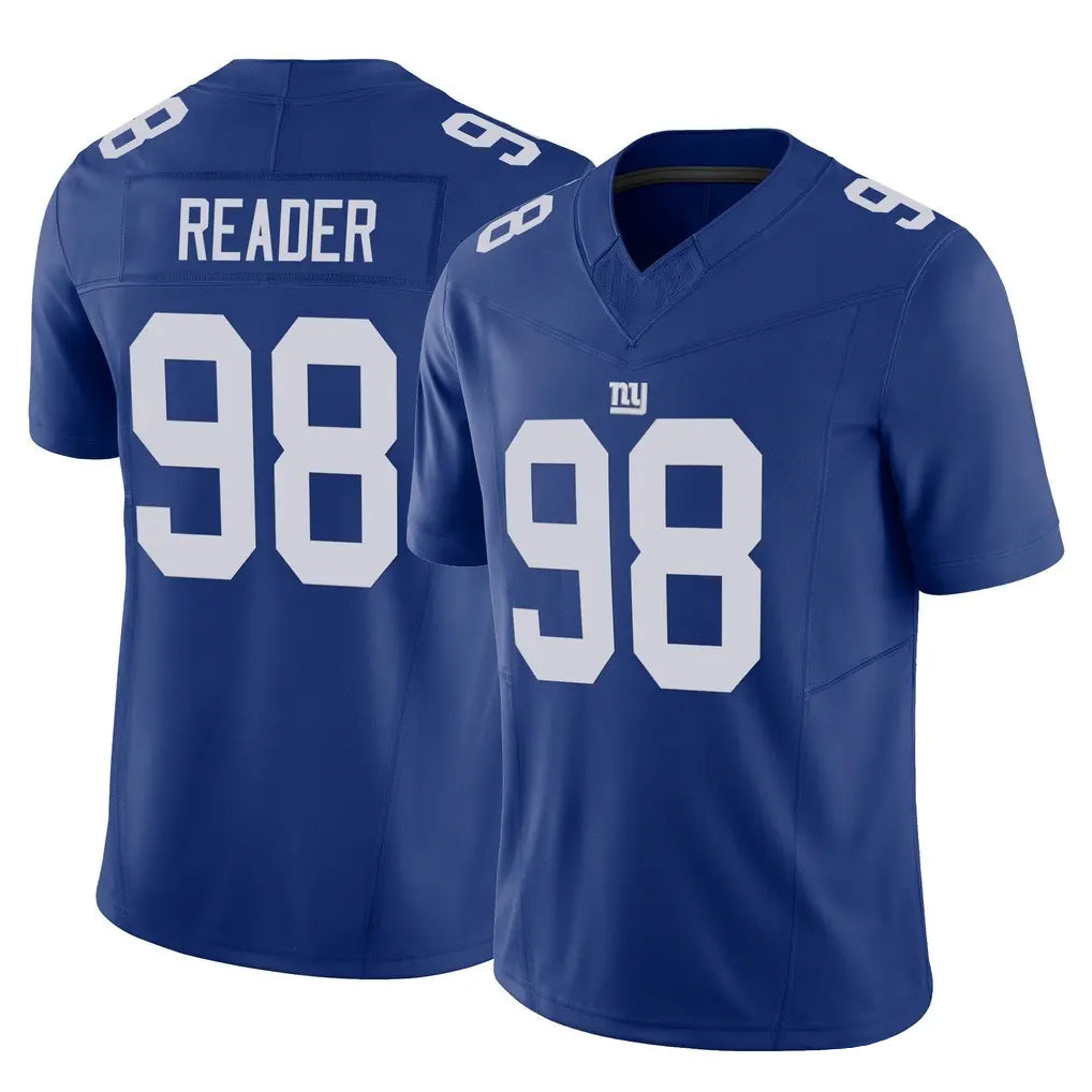 Mdoa NY.Giants #98 DJ Reader Player Royal Limited Vapor F.U.S.E. Home Game Stitched Jerseys