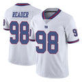 Mdoa NY.Giants #98 DJ Reader Player White Color Rush Home Game Stitched Jerseys