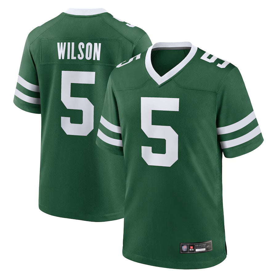 Mdoa NY.Jets Home Game Jerseys - Gotham Green - #5 Garrett Wilson Player Stitched Jerseys