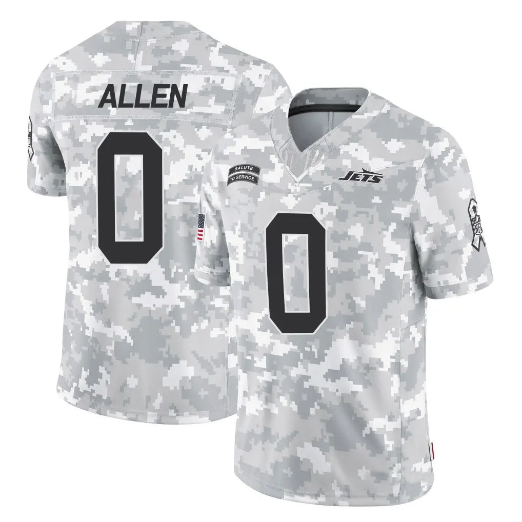 Mdoa NY.Jets #0 Braelon Allen Player Arctic Camo Salute to Service Limited Stitched Jerseys