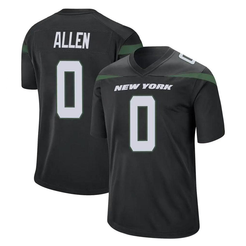 Mdoa NY.Jets #0 Braelon Allen Player Stealth Black Home Game Stitched Jerseys
