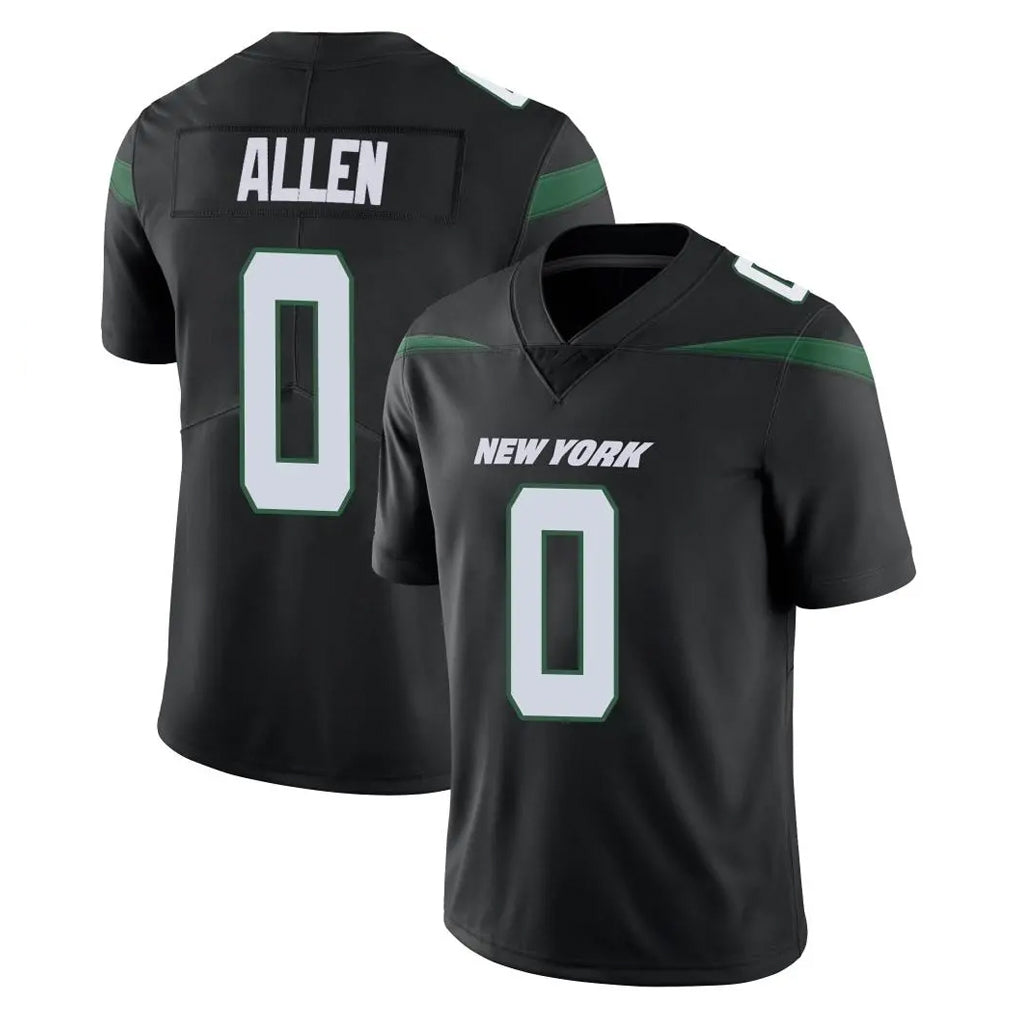Mdoa NY.Jets #0 Braelon Allen Player Stealth Black Limited Vapor Home Game Stitched Jerseys