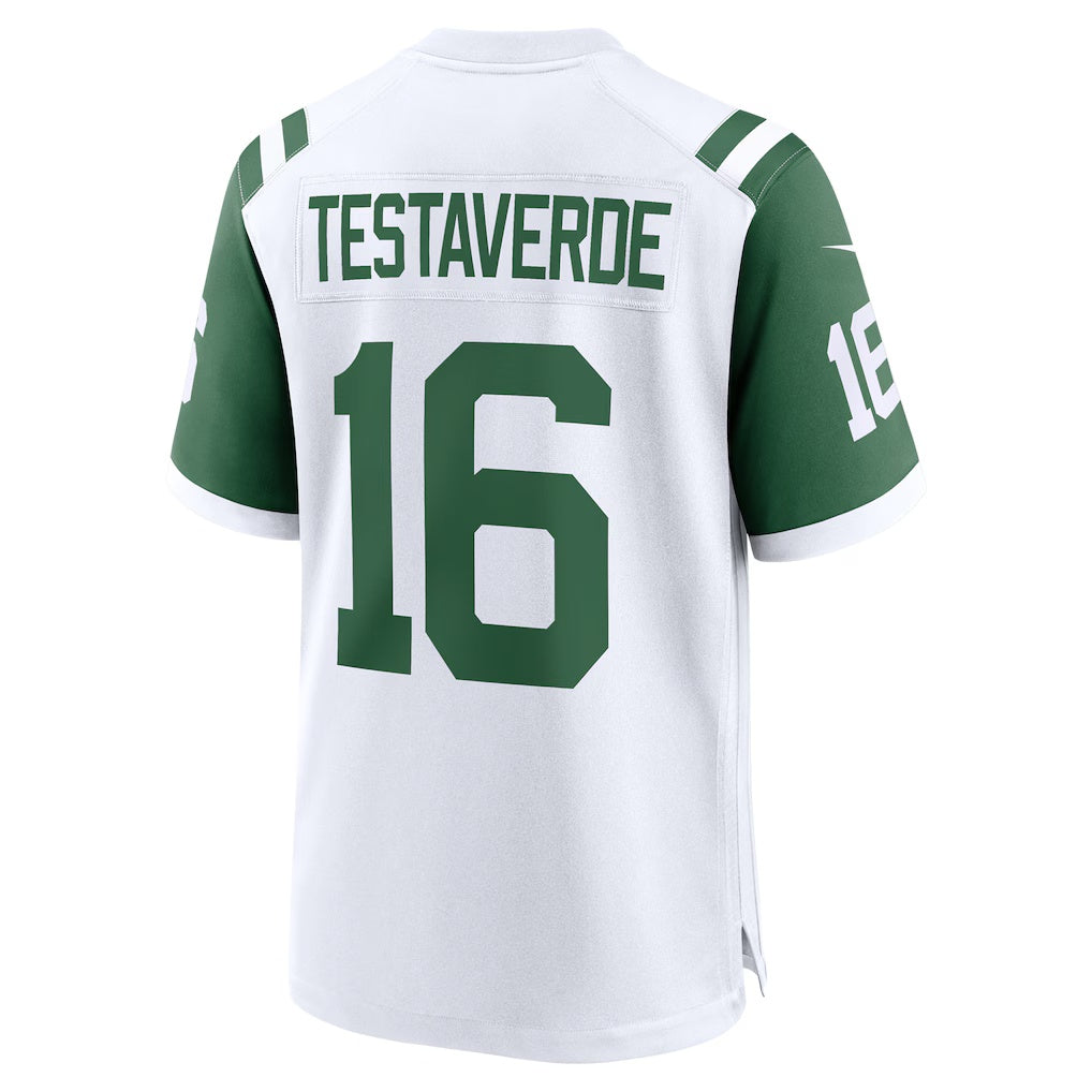 Mdoa NY.Jets #16 Vinny Testaverde White Retired Player Alternate Game Stitched Jerseys