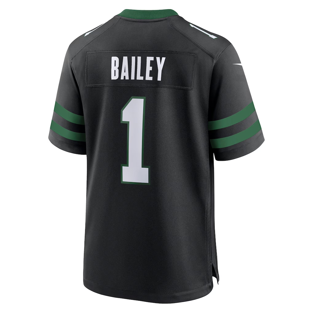 Mdoa NY.Jets #1 David Bailey Legacy Black Alternate Game Player Stitched Jerseys